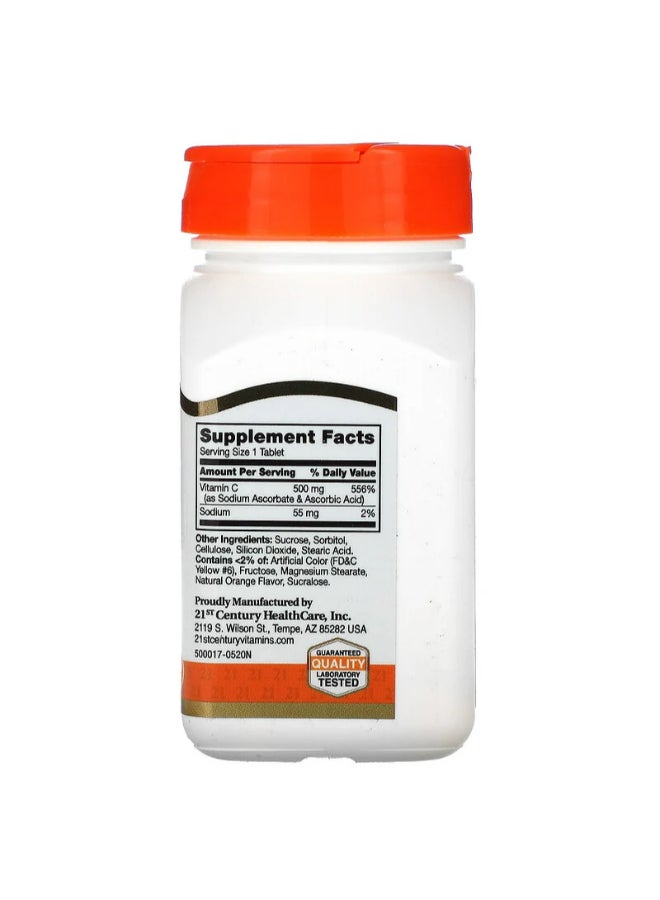 القرن الحادي والعشرون عبوة أقراص فيتامين C‏ 500 مجم مكونة من 110 أقراص - Image 2